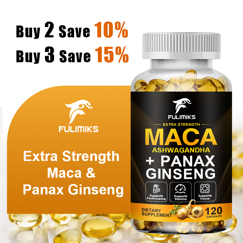 Valerian Root Capsule - Mezcla Triple de Maca con Ginseng