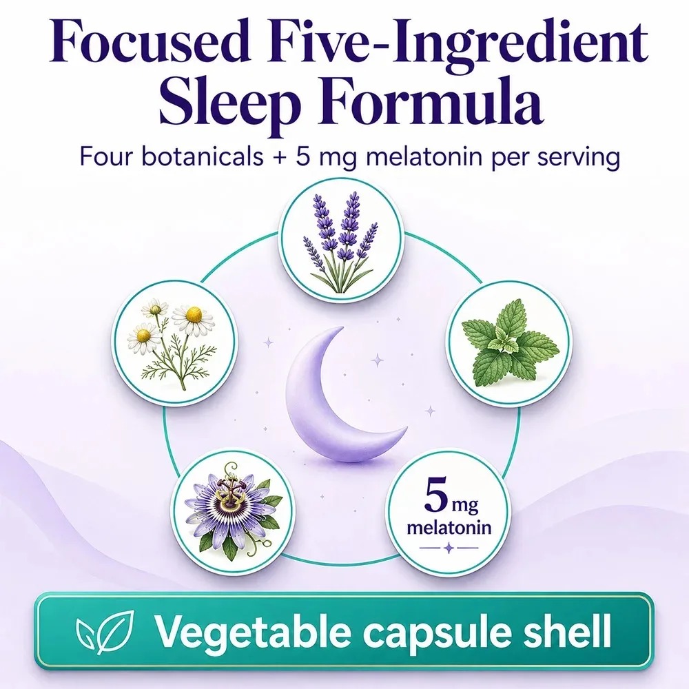 Melatonina 5g + Raíz de Valeri - Valerian Root Capsule reseña y precio