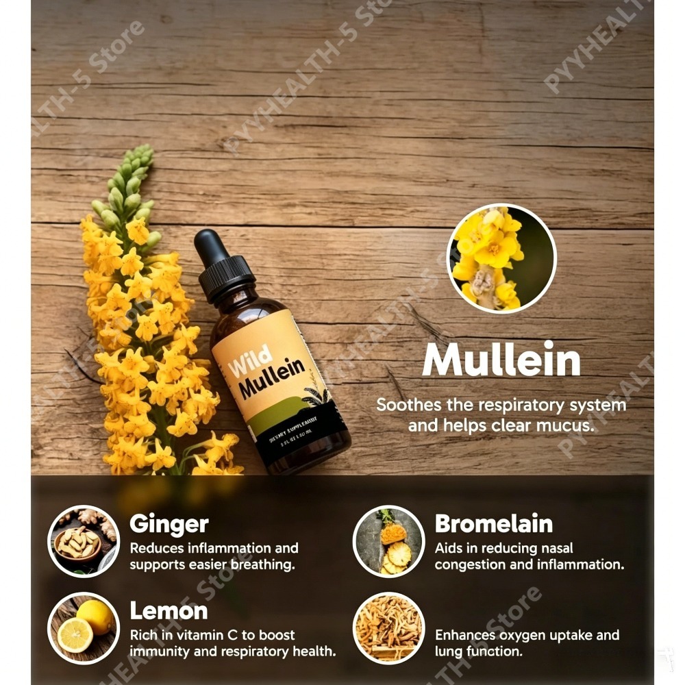 Gotas de Hoja de Gordolobo Sil - Herbal Wellness For You reseña y precio