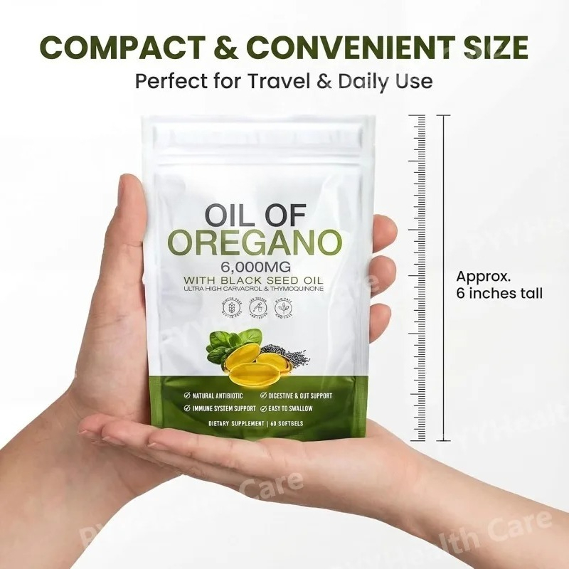 Cápsulas de Aceite de Orégano  - Herbal Wellness For You reseña y precio