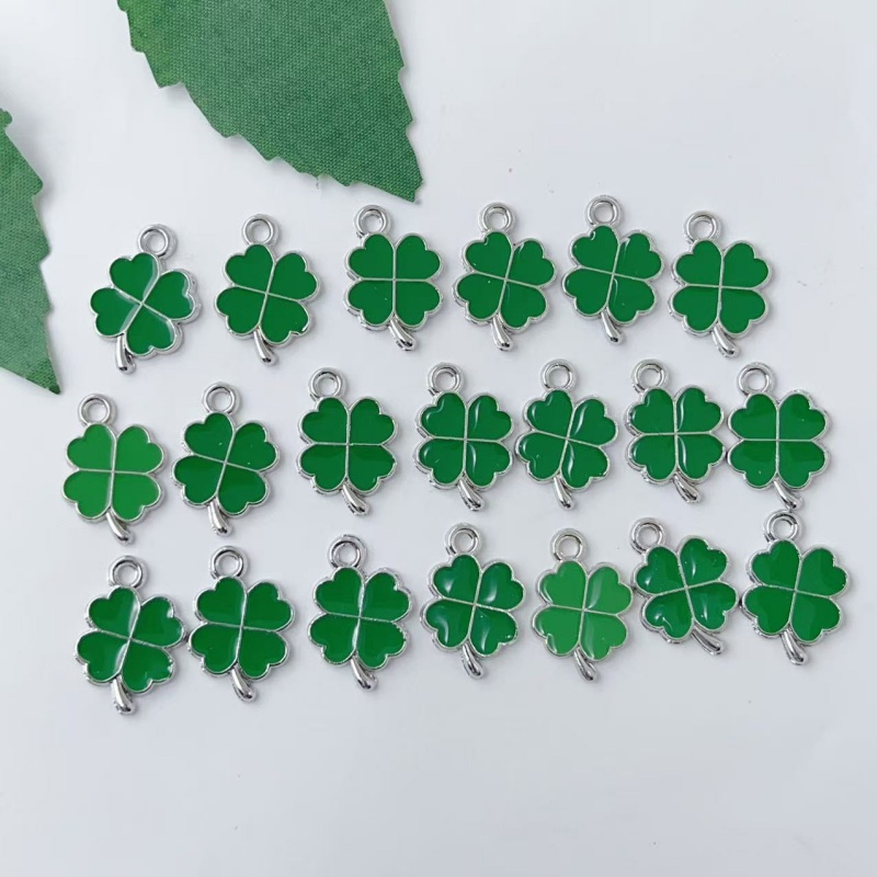 20 Piezas de Dijes de Aleación - Red Clover Flower reseña y precio