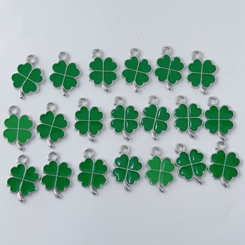 20 Piezas de Dijes de Aleación - Red Clover Flower reseña y precio